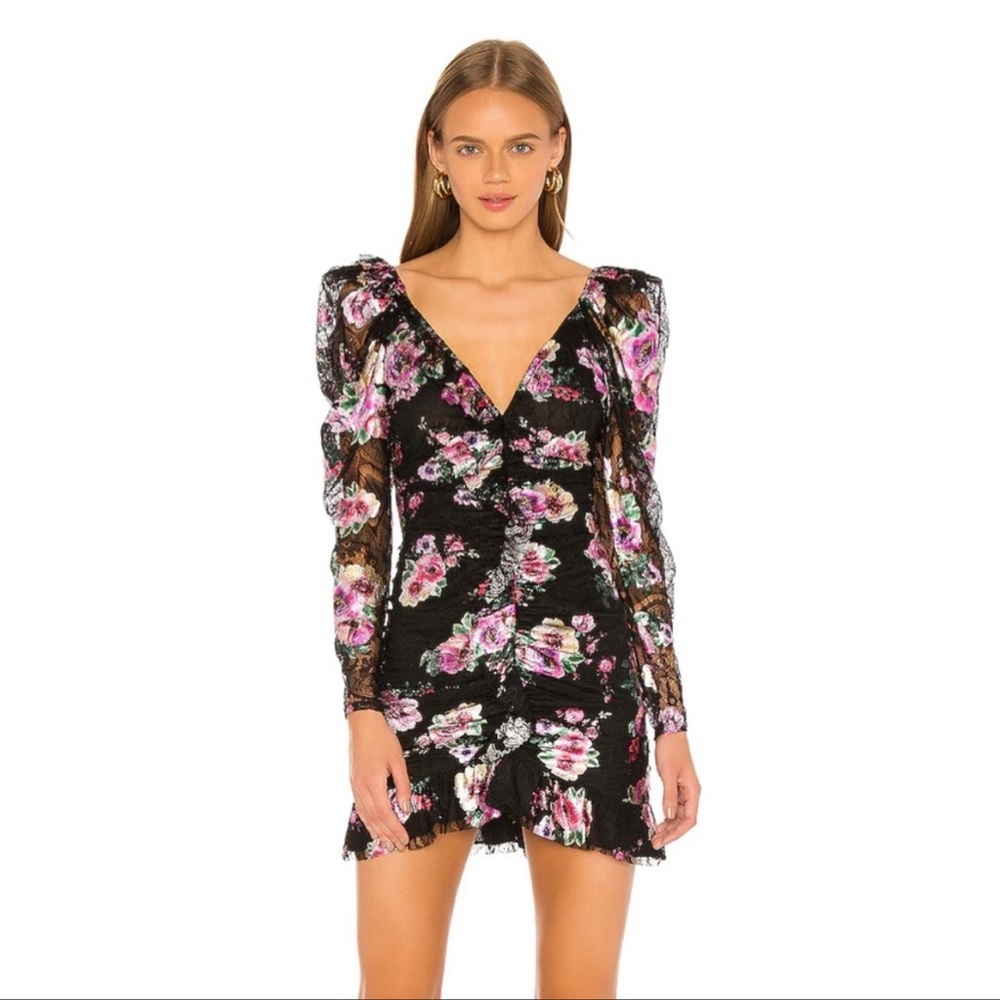 For love and lemons Benatar Ruffle mini Dress, size XS